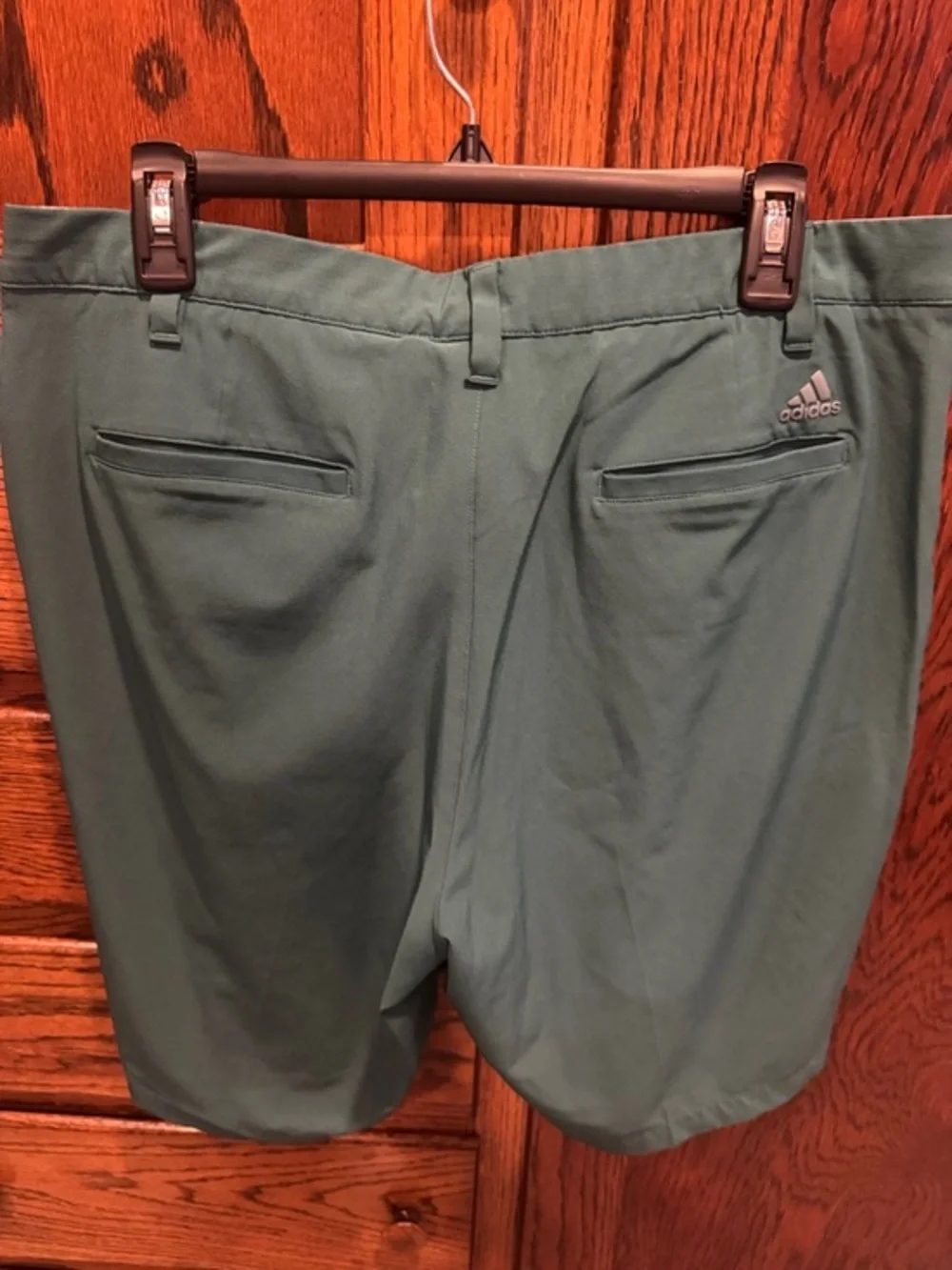 adidas Men's Flat Front Golf Shorts - Green